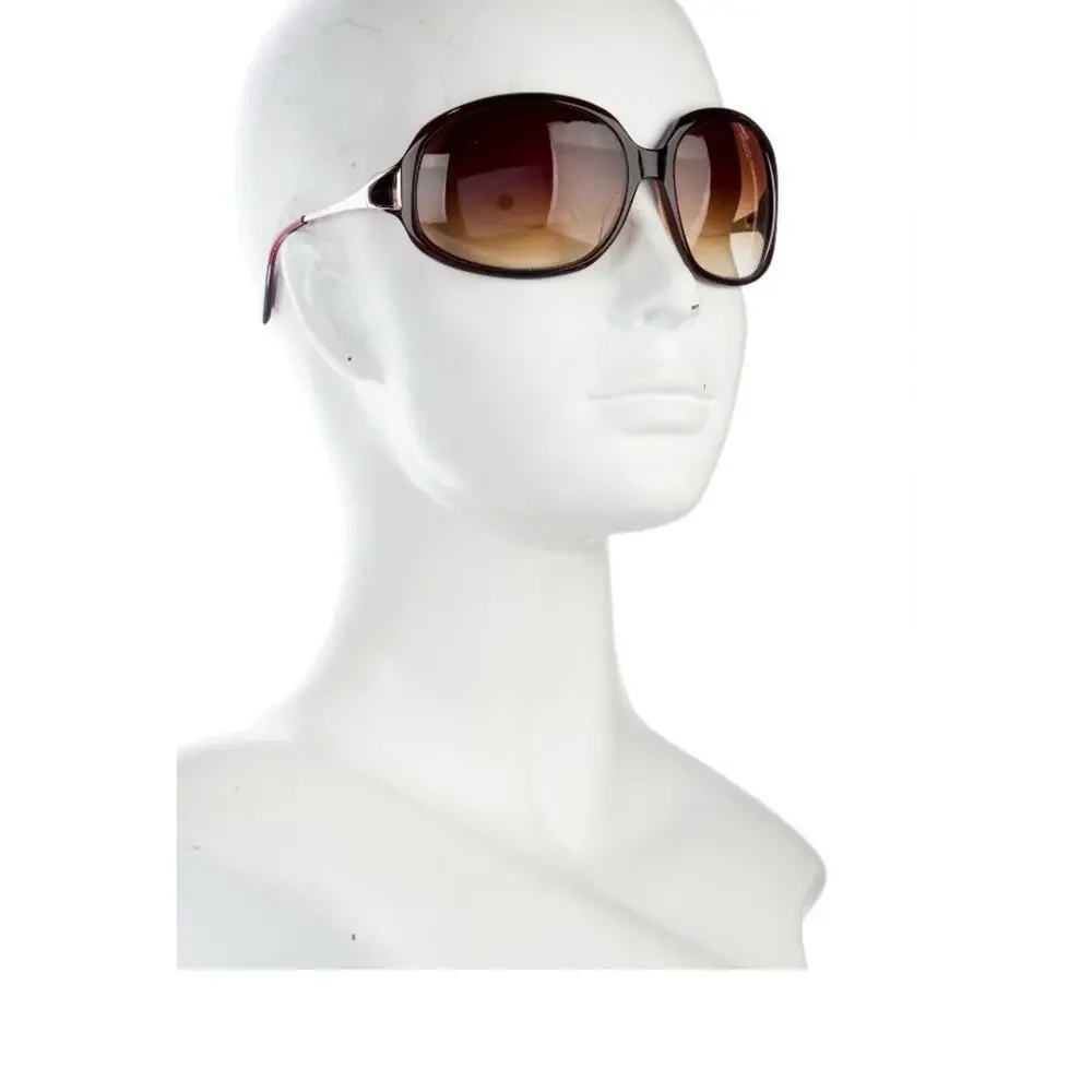 Oliver Peoples 478858 Oversize Sunglasses Brown Burgundy Gradient Lenses Women
